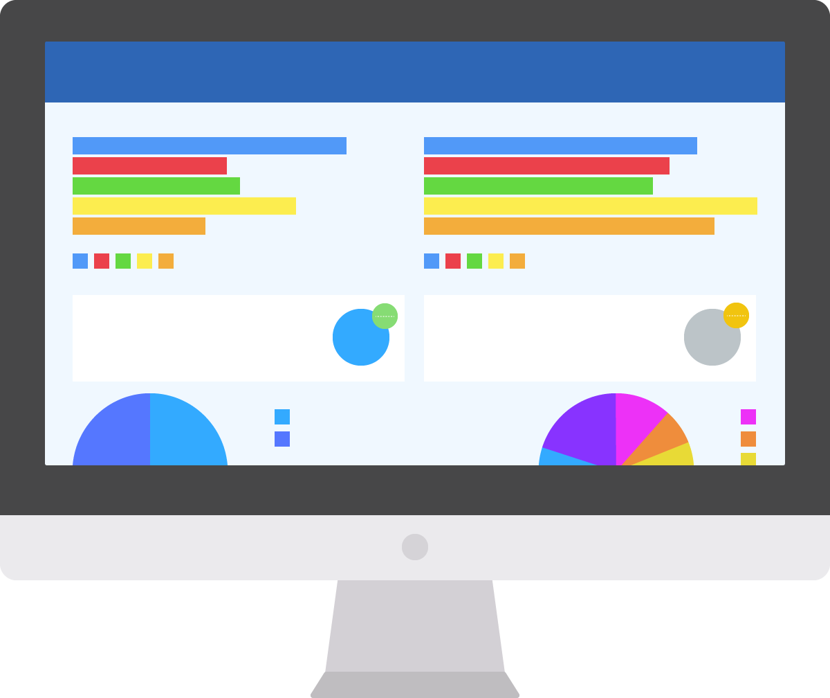 Computer showing ePraise dashboard